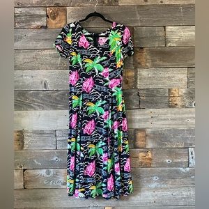 Rare Kahala Suns dress Hawaiian print dress size small